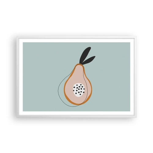 Poster in einem weißen Rahmen - Durchdringe die Natur der Dinge - 91x61 cm