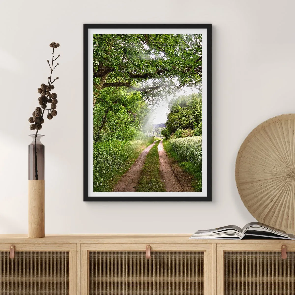 Poster in einem schwarzem Rahmen - Et in Arcadia ego - 40x50 cm