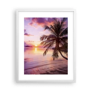 Poster in einem weißen Rahmen - Behaglichkeit bis zum Horizont - 40x50 cm