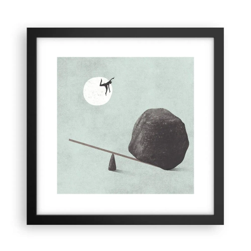 Poster in einem schwarzem Rahmen - Erfüllte Träume - 30x30 cm