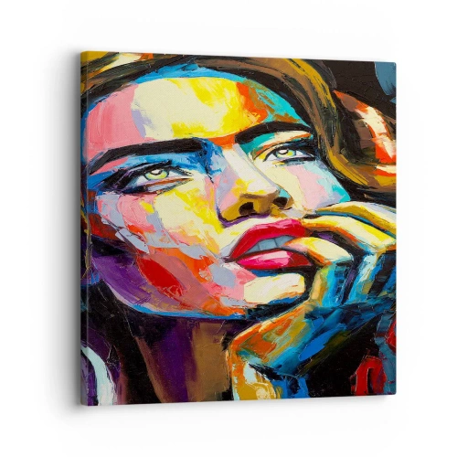 Bild auf Leinwand - Leinwandbild - Träume fliegen am Himmel wie Vögel - 30x30 cm