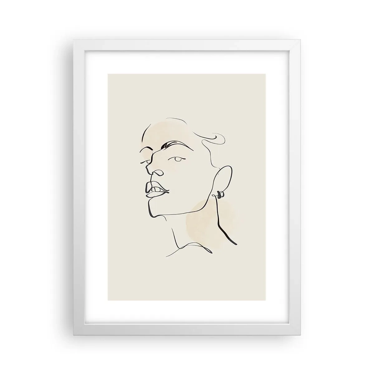 Poster in einem weißen Rahmen - Ein stolzer Blick - 30x40 cm