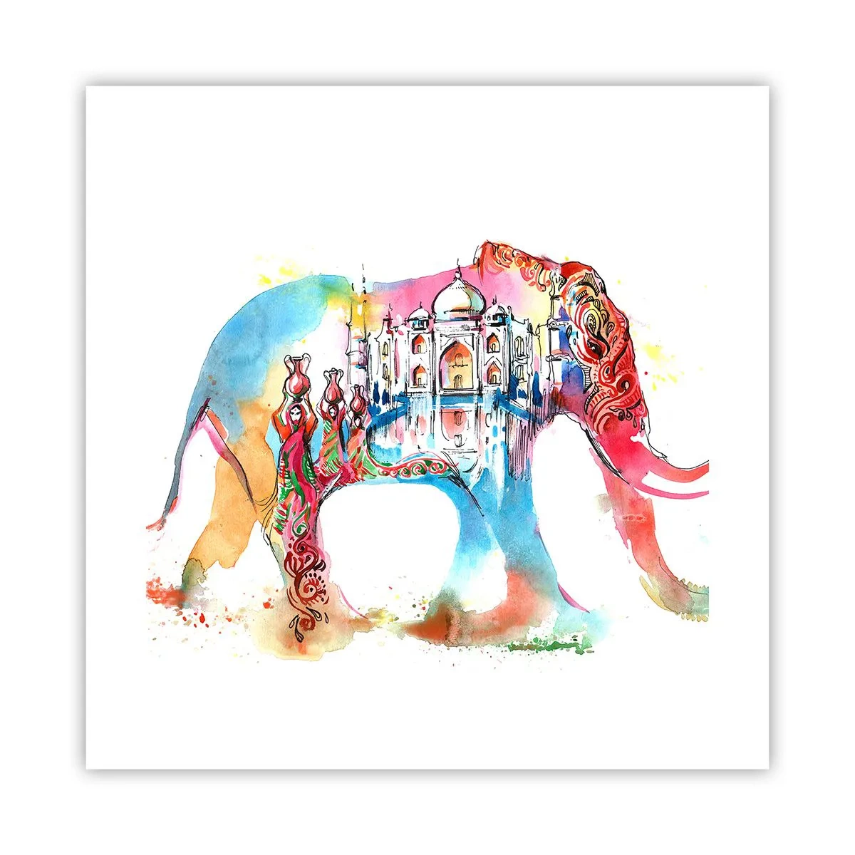 Poster - Indien – die Aura der Liebe - 40x40 cm