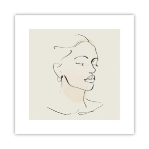 Poster - Eine bestimmte Linie - 30x30 cm