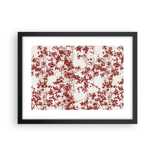 Poster in einem schwarzem Rahmen - Wie alter Perkal - 40x30 cm