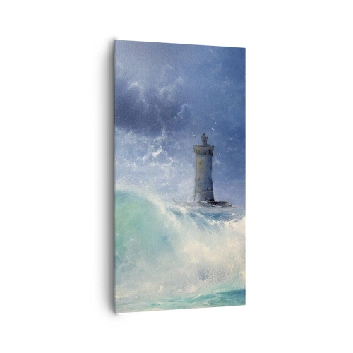 Bild auf Leinwand - Leinwandbild - Auf der Hut vor den Elementen - 65x120 cm