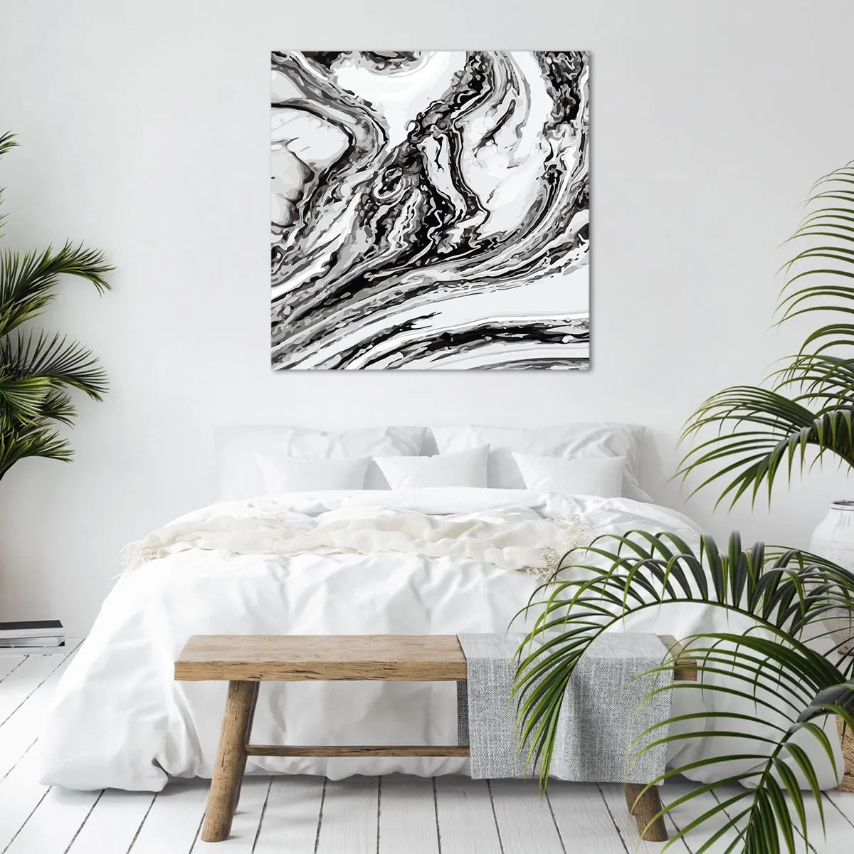 Bild auf Leinwand - Leinwandbild - Am Anfang war Chaos - 50x50 cm