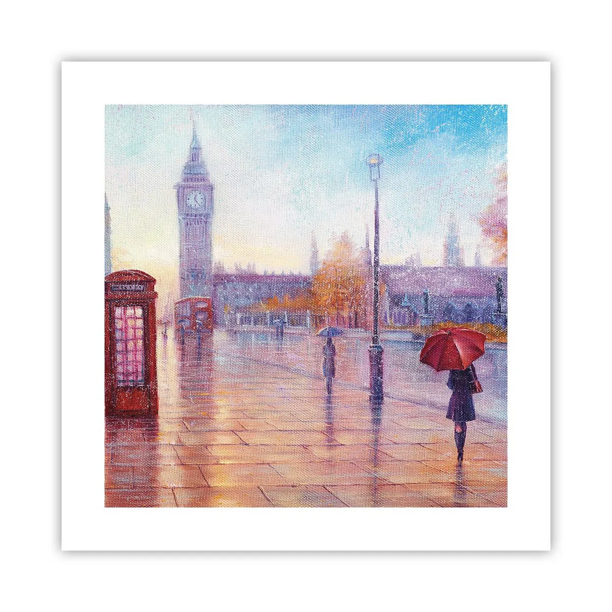 Poster - Londoner Herbsttag - 40x40 cm