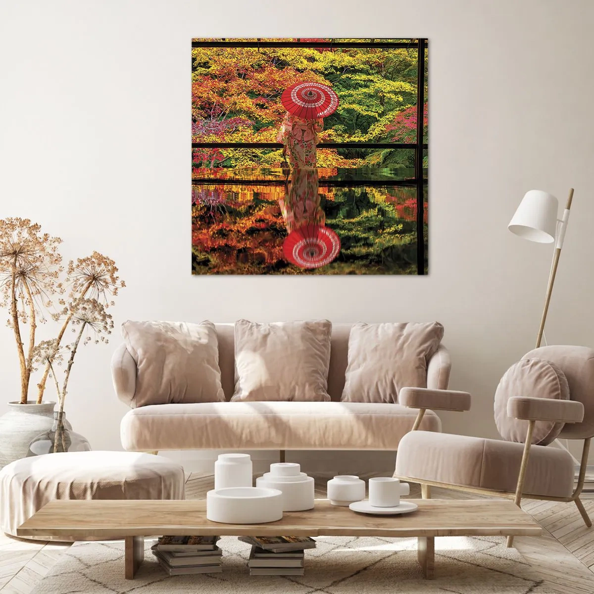 Bild auf Leinwand - Leinwandbild - Im Tempel der Natur - 60x60 cm