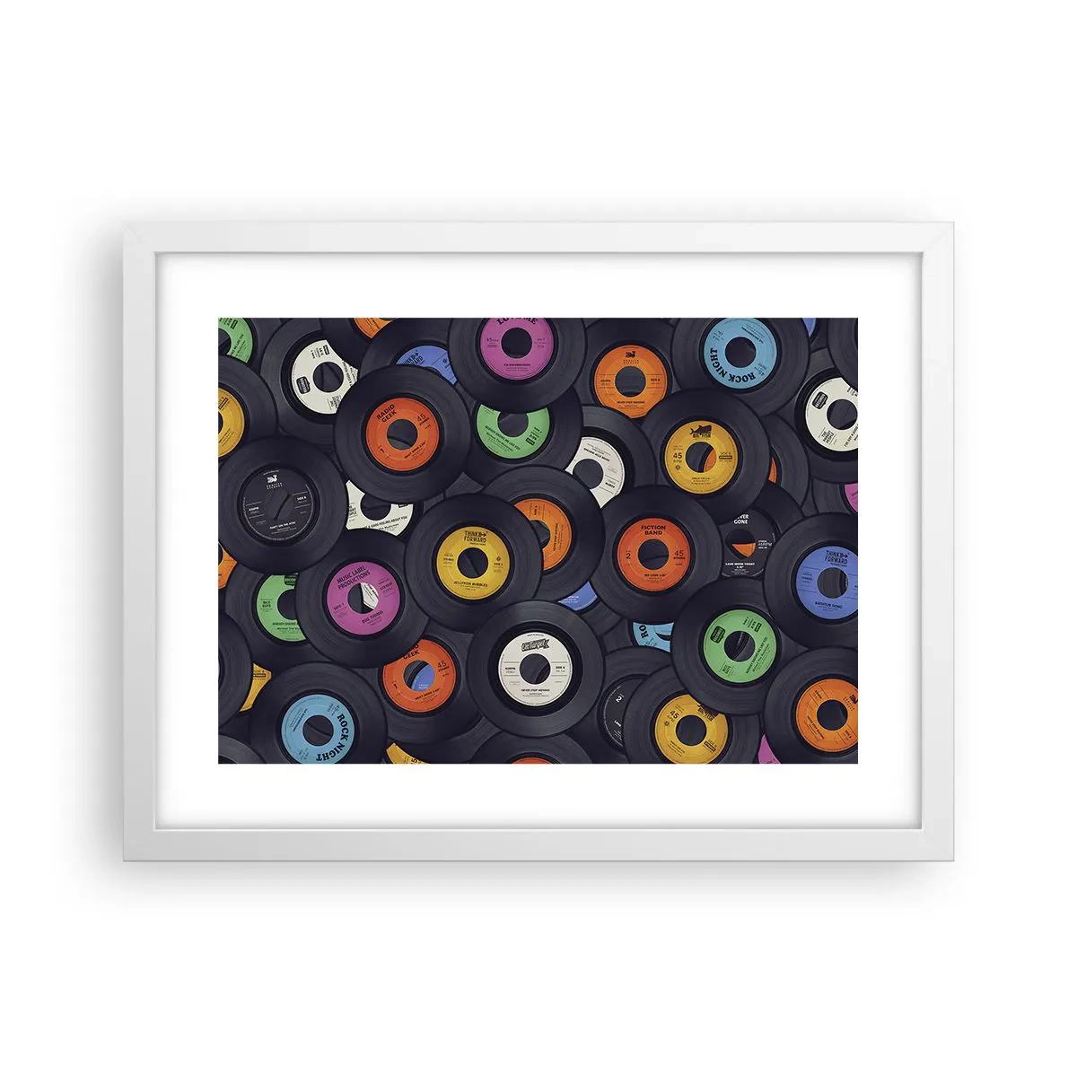 Poster in einem weißen Rahmen - Farben der Klassiker - 40x30 cm