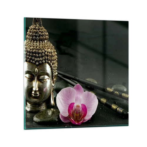 Glasbild - Bild auf glas - Harmonie von Weisheit und Schönheit - 70x70 cm