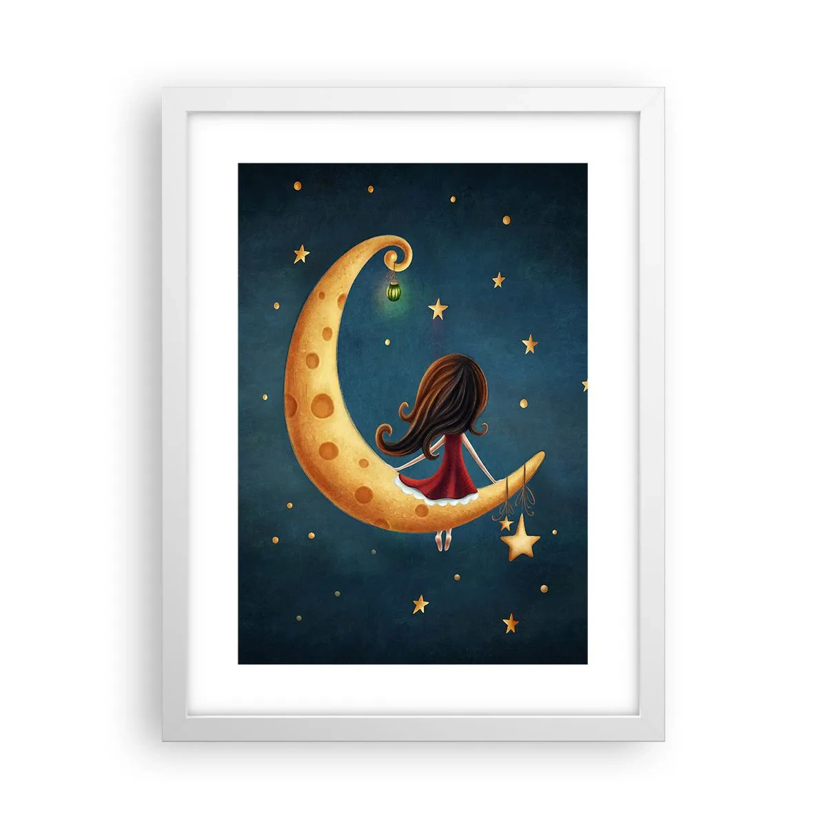 Poster in einem weißen Rahmen - Einmal… - 30x40 cm