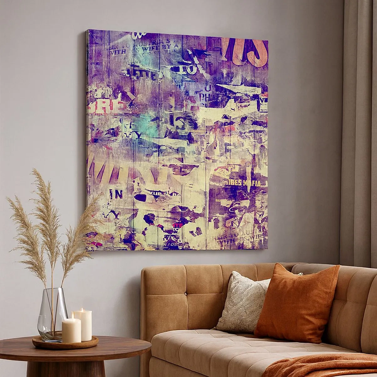 Bild auf Leinwand - Leinwandbild - Und das ist alles, was es geben wird - 30x30 cm