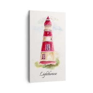 Bild auf Leinwand - Leinwandbild - Das Wetter ringsum ist immer gut - 45x80 cm