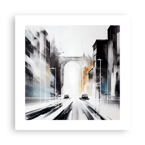 Poster - Stadtstudie: Architektur und Bewegung - 40x40 cm