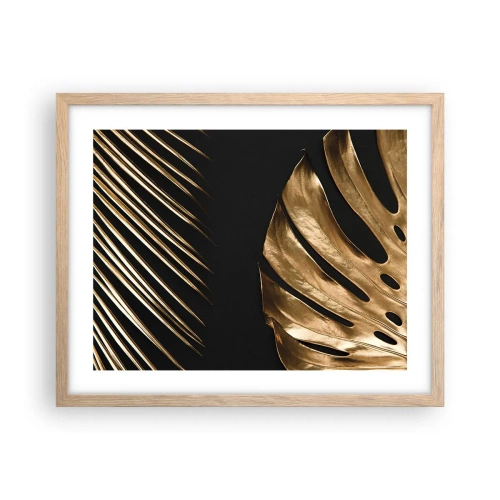 Poster in einem Rahmen aus heller Eiche - Anders und genauso teuer - 50x40 cm