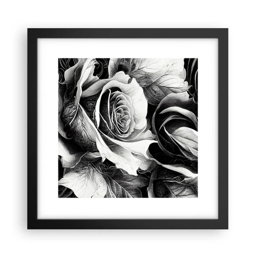 Poster in einem schwarzem Rahmen - Immer Königin - 30x30 cm