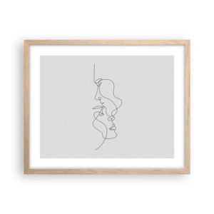 Poster in einem Rahmen aus heller Eiche - Die Hitze bitterer Begierden - 50x40 cm