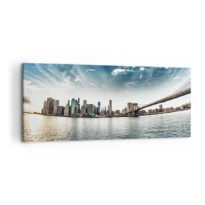 Bild auf Leinwand - Leinwandbild - Glasinsel - 100x40 cm