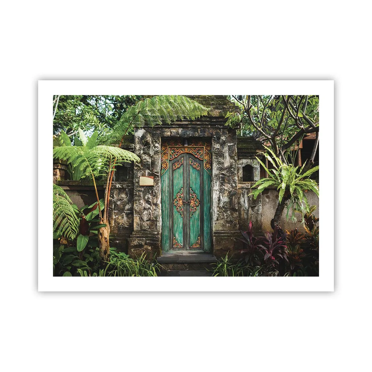 Poster - Eine Tür zu einer exotischen Welt - 70x50 cm