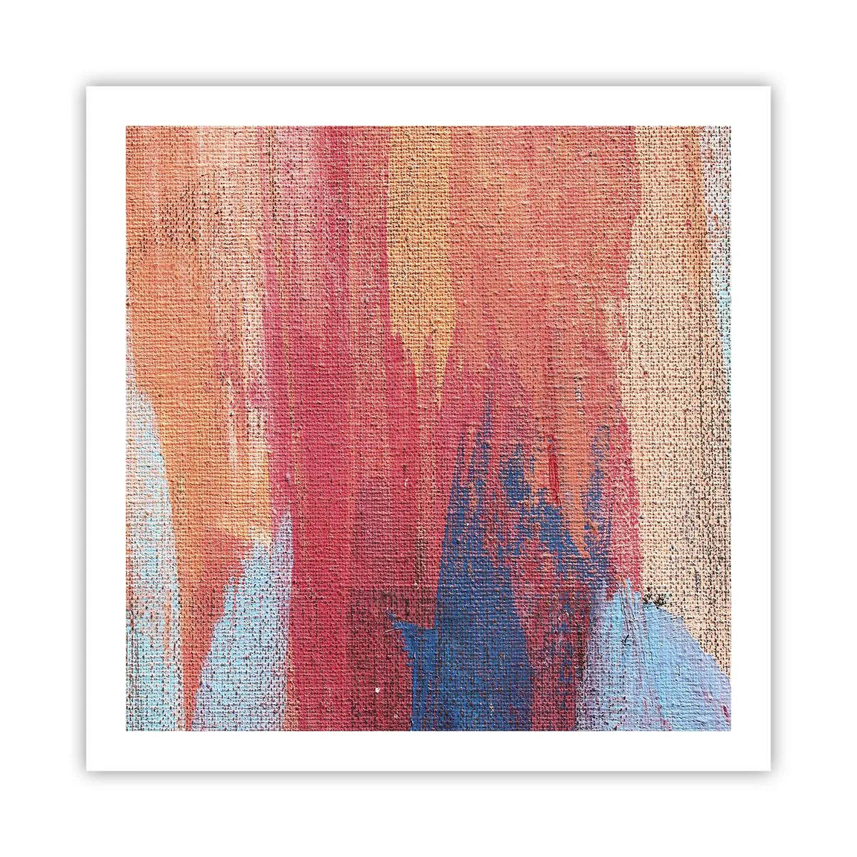 Poster - Renne den Regenbogen hinunter - 60x60 cm