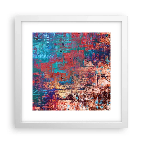 Poster in einem weißen Rahmen - Erinnerung und Vergessen - 30x30 cm