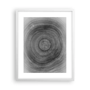 Poster in einem weißen Rahmen - Zeichen der Zeit - 40x50 cm