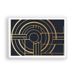 Poster in einem weißen Rahmen - Wendungen der Dinge - 100x70 cm