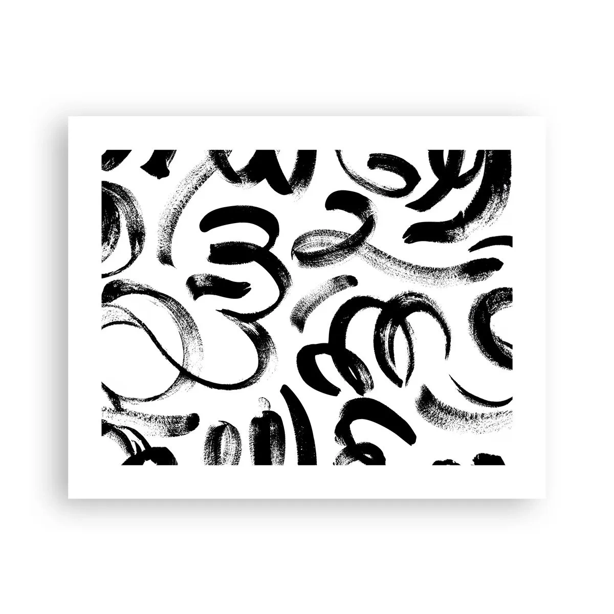 Poster - Schwarz auf Weiß - 50x40 cm