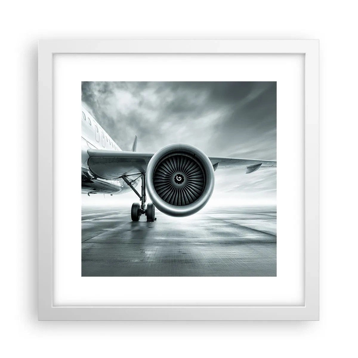 Poster in einem weißen Rahmen - Die Macht ist da! - 30x30 cm