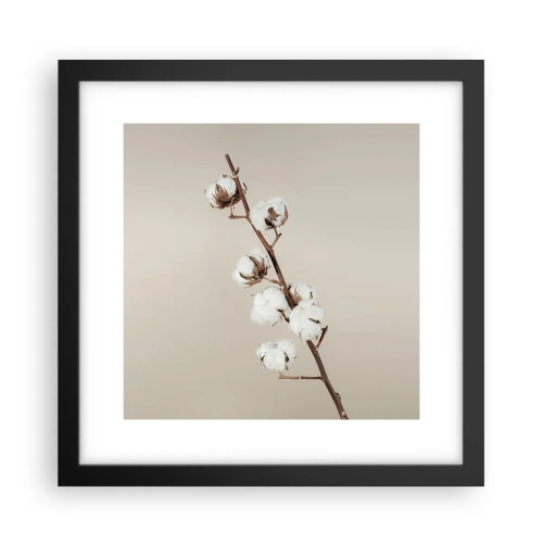 Poster in einem schwarzem Rahmen - An der Quelle der Weichheit - 30x30 cm