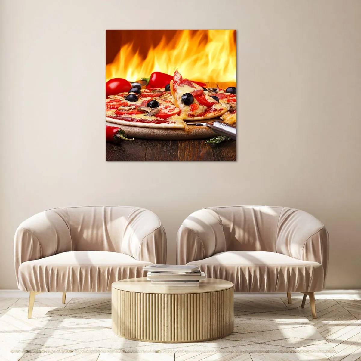 Glasbild - Bild auf glas - Aus Italien mit Liebe - 70x70 cm