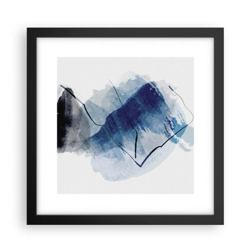 Poster in einem schwarzem Rahmen - Eisberg - 30x30 cm