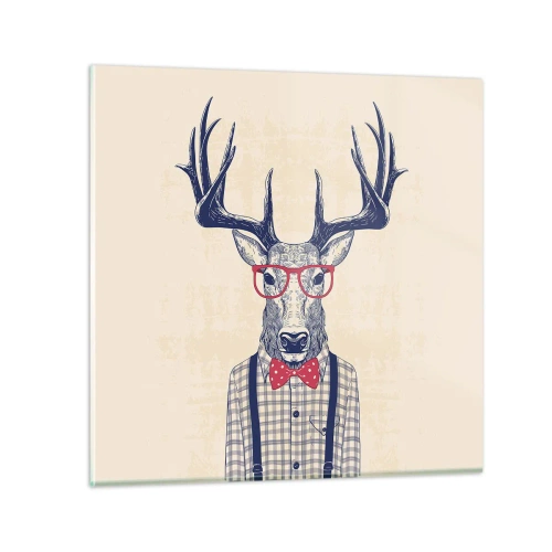 Glasbild - Bild auf glas - Eine lustige Extravaganz - 30x30 cm