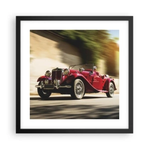 Poster in einem schwarzem Rahmen - Schöner als Nike von Samothrake - 40x40 cm