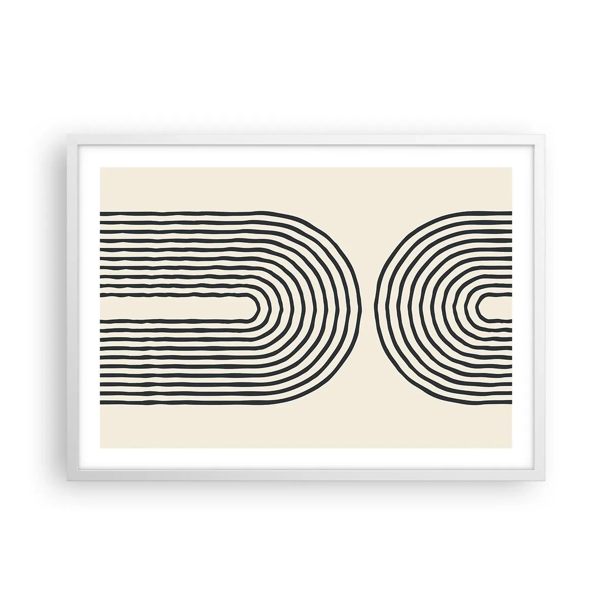 Poster in einem weißen Rahmen - In einem Moment ... - 70x50 cm