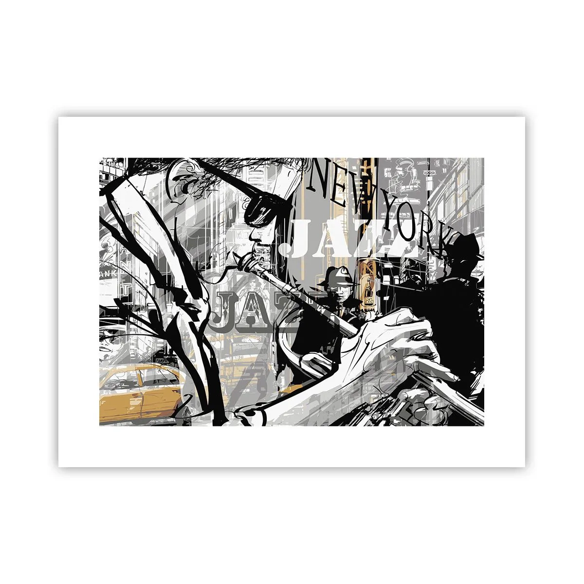 Poster - Im Rhythmus von New York - 40x30 cm