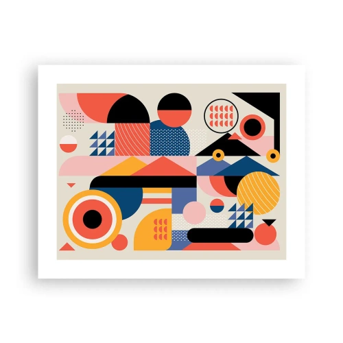 Poster - Komposition: Na, los, spiel! - 50x40 cm