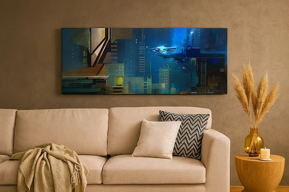 Bild auf Leinwand - Leinwandbild - In naher Zukunft - 30x30 cm