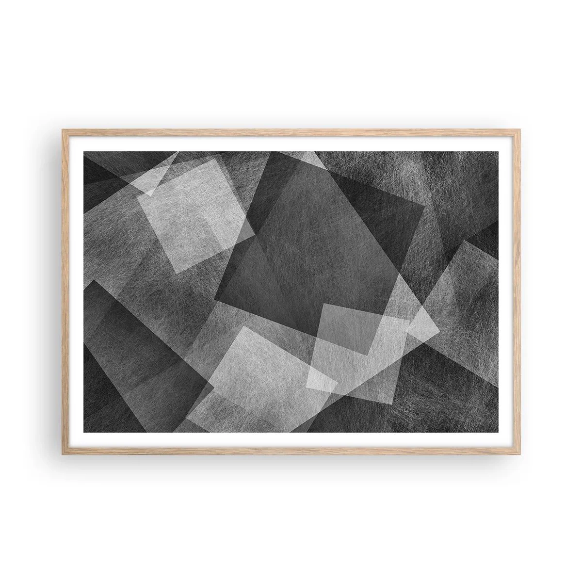 Poster in einem Rahmen aus heller Eiche - Das ewige Symbol für Beständigkeit und Ordnung - 100x70 cm