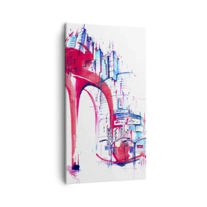 Bild auf Leinwand - Leinwandbild - Ein Großstadt-Dandy - 45x80 cm