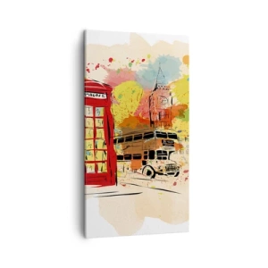 Bild auf Leinwand - Leinwandbild - Die Stadt der Vielfalt - 45x80 cm