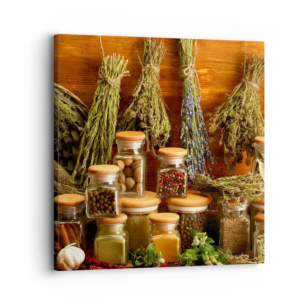 Bild auf Leinwand - Leinwandbild - Küchenzauber - 30x30 cm