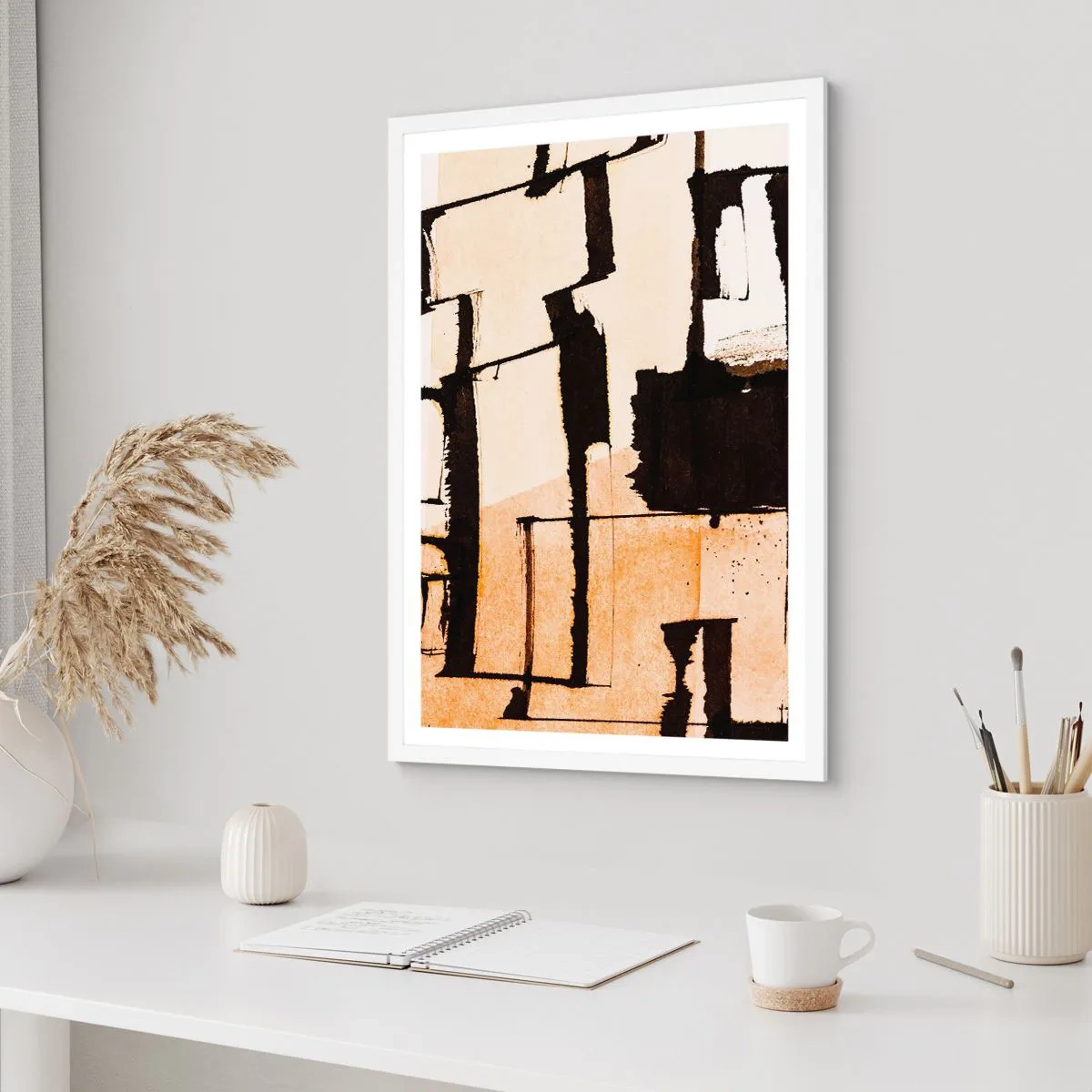 Poster in einem weißen Rahmen - Also doch Ordnung - 40x50 cm