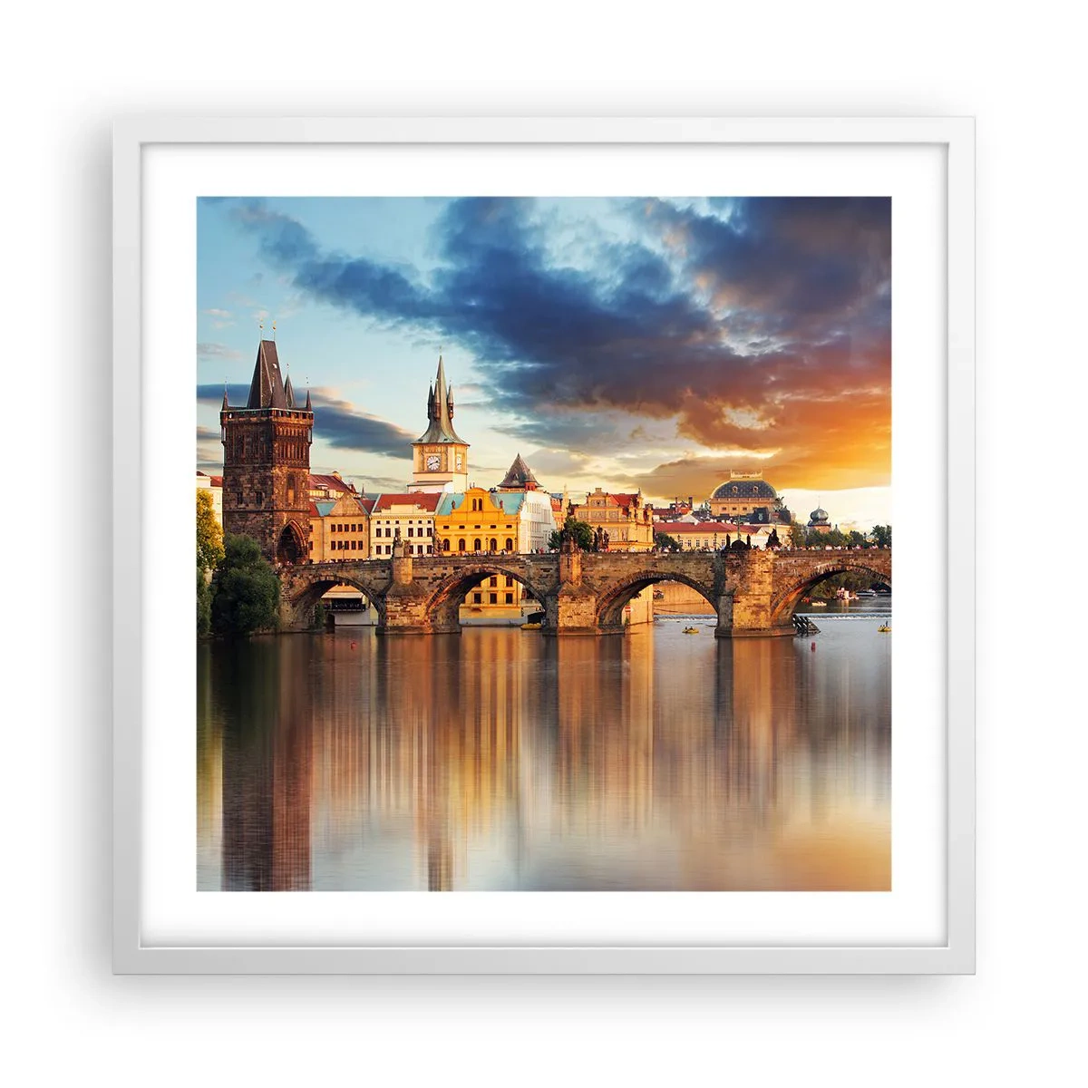 Poster in einem weißen Rahmen - Schön seit Ewigkeiten - 50x50 cm