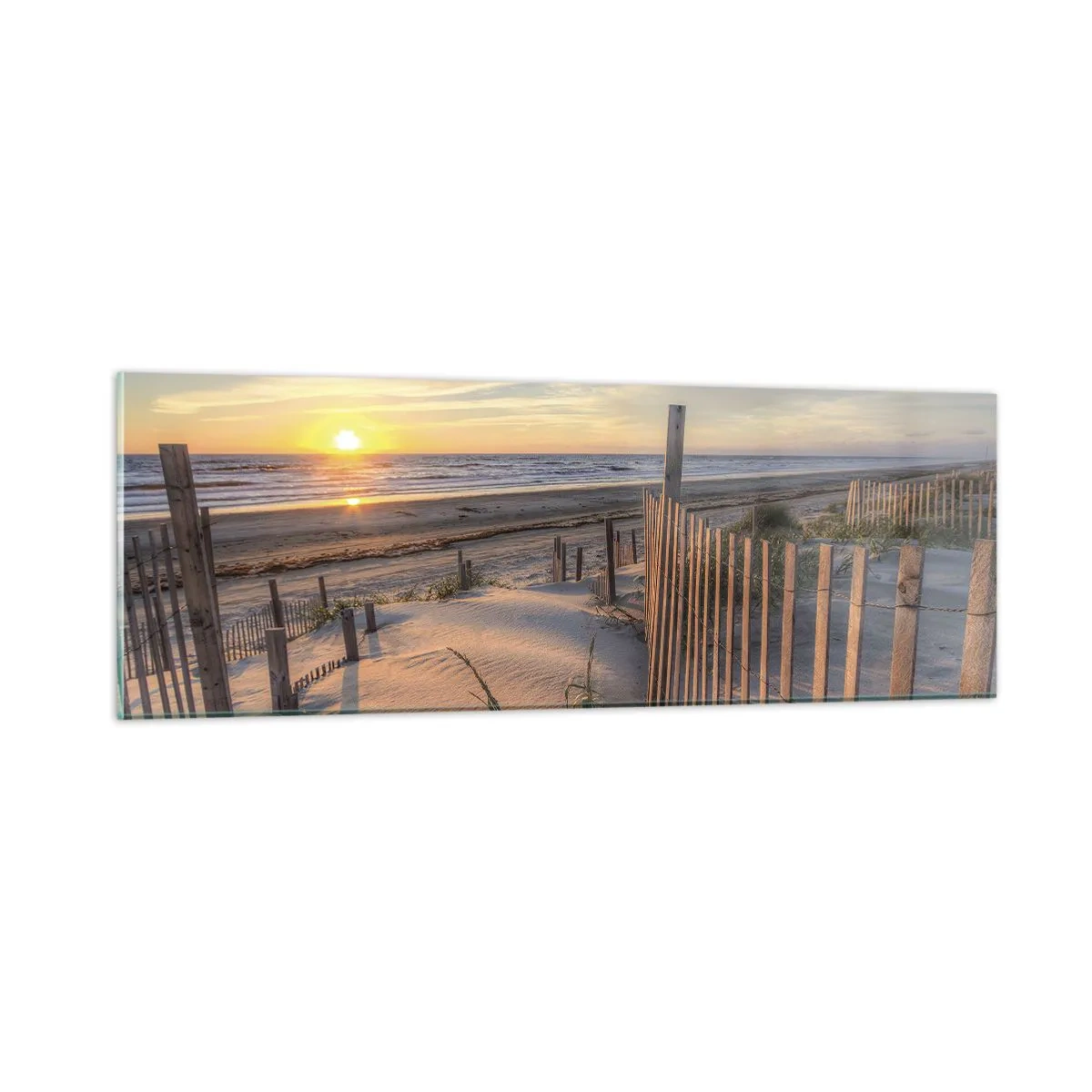 Glasbild - Bild auf glas - Schein und Schatten des Windes - 90x30 cm