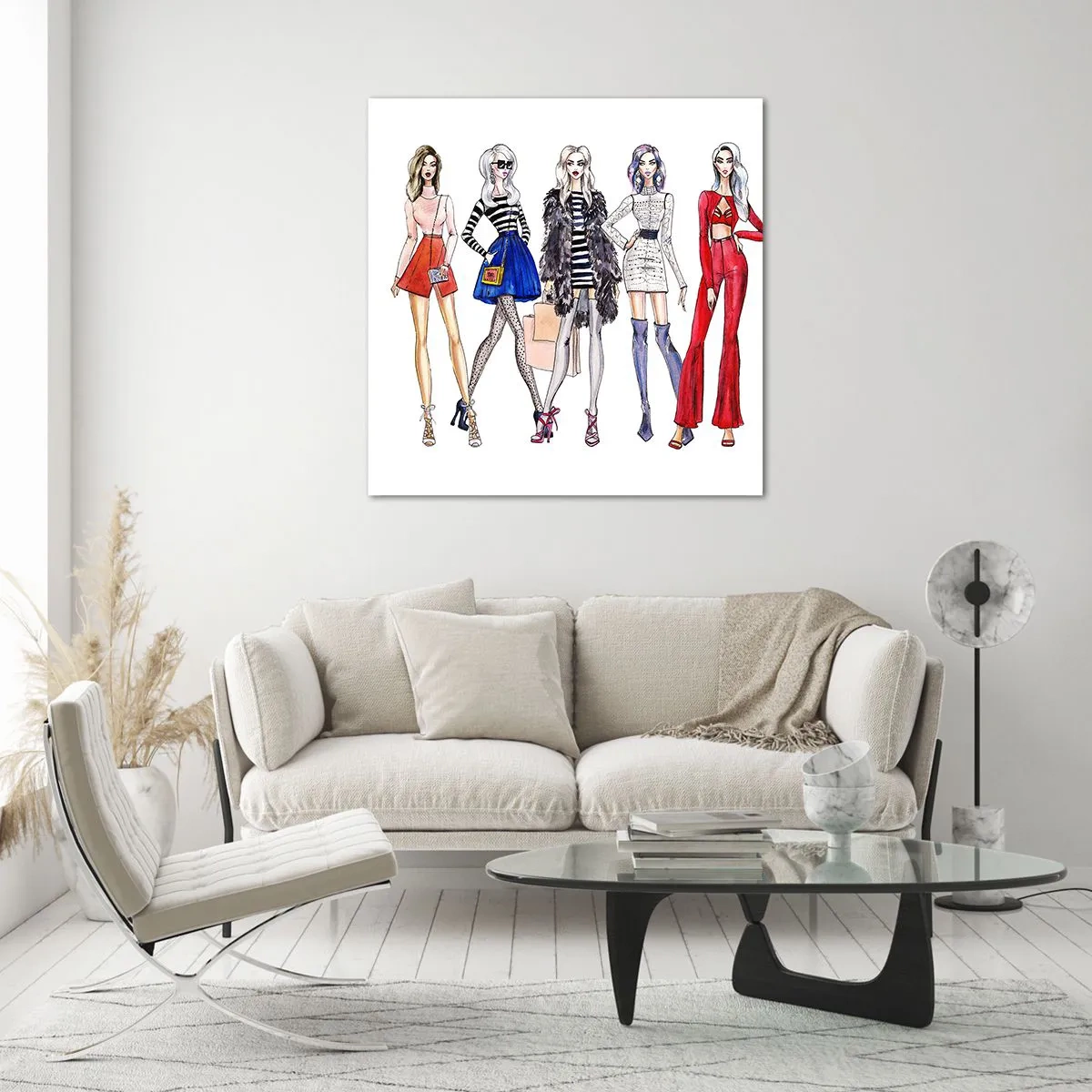 Glasbild - Bild auf glas - Jede Woche Fashion Week - 70x70 cm