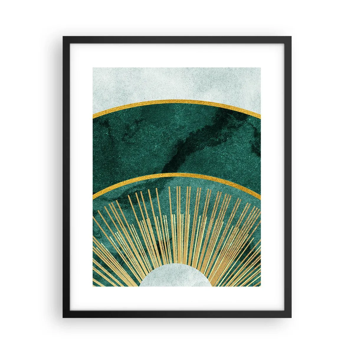 Poster in einem schwarzem Rahmen - Anderes Sonnensystem - 40x50 cm