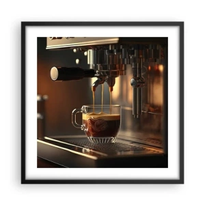 Poster in einem schwarzem Rahmen - Sinnliche Mischung - 50x50 cm