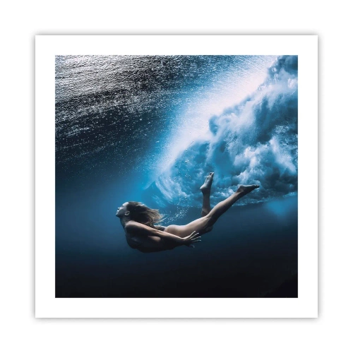 Poster - Moderne Meerjungfrau - 50x50 cm